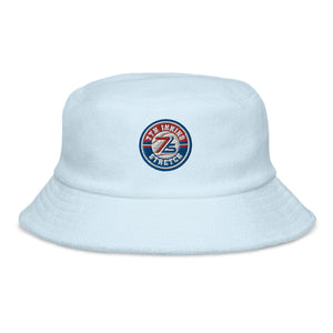 Unstructured terry cloth bucket hat