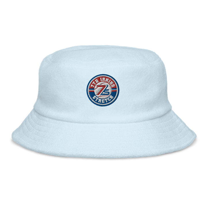 Unstructured terry cloth bucket hat