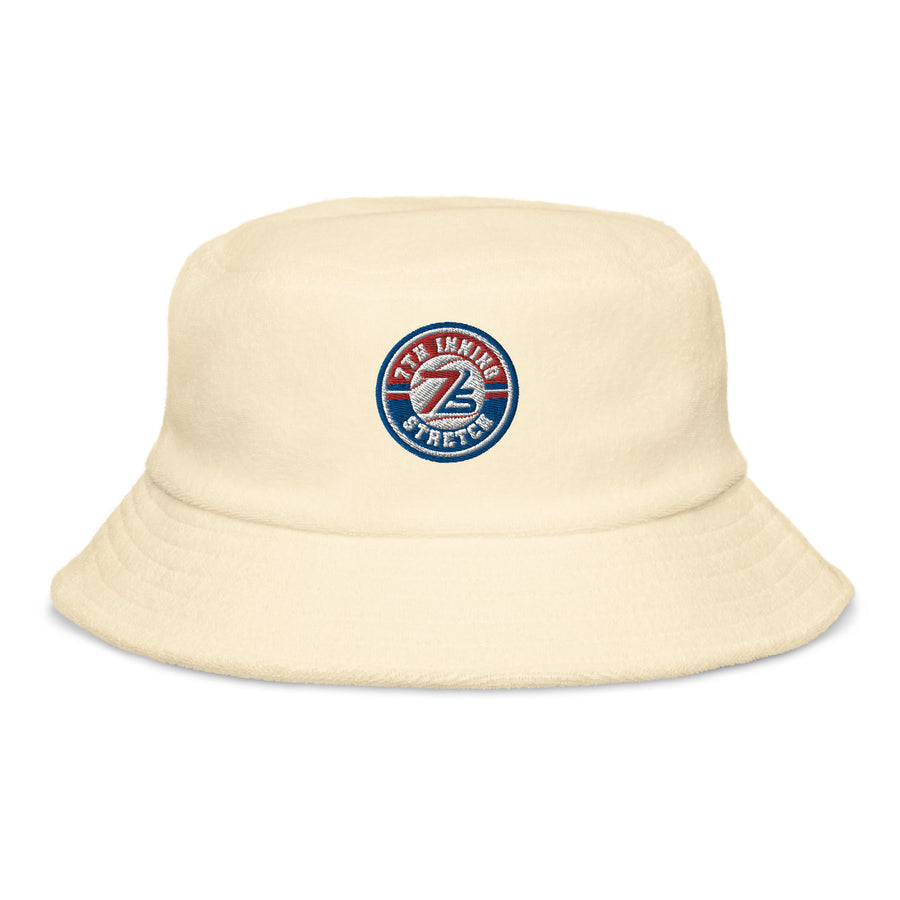 Unstructured terry cloth bucket hat