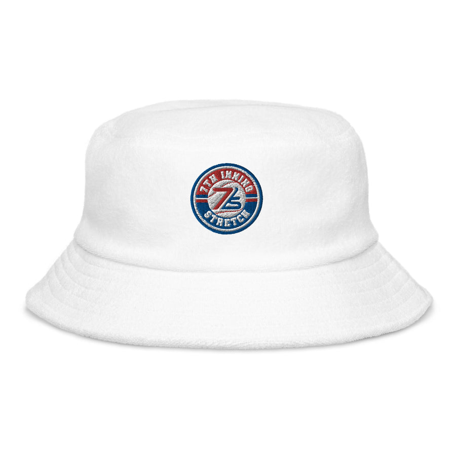 Unstructured terry cloth bucket hat