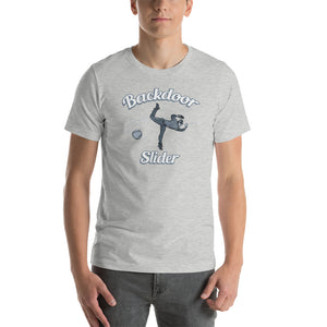 Back door slider t-shirt