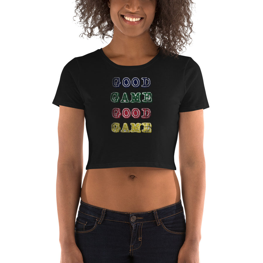 Women’s good game crop Tee